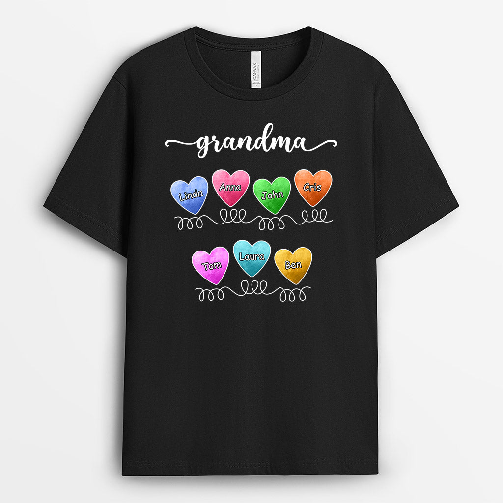 Personalized Mommy Grandma T Shirts