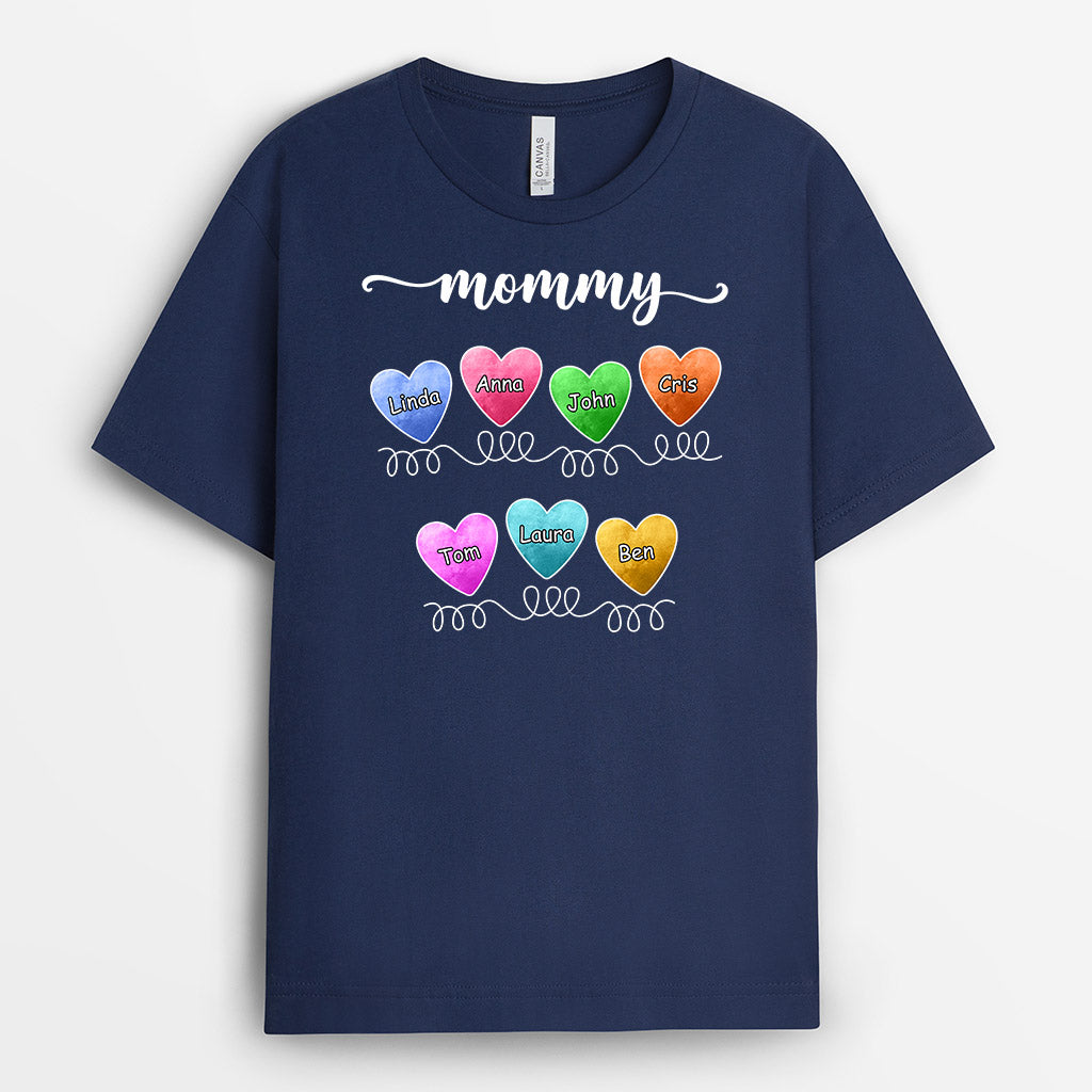 Personalized Mommy Grandma T Shirts