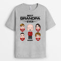 Best Grandpa Dad Ever - Personalized Family T-Shirt