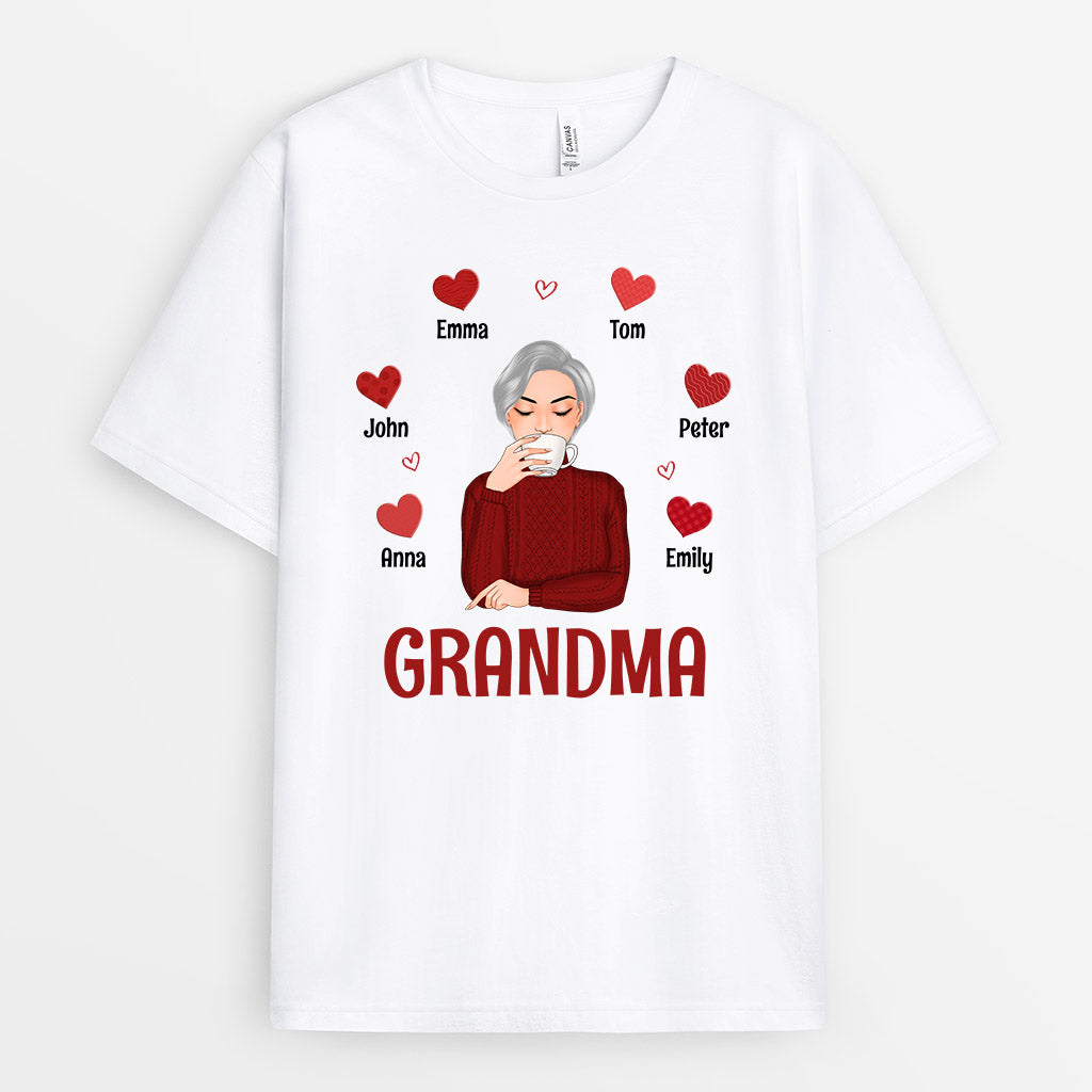 Mommy Grandma - Personalized T-Shirt - Gift for Mom and Grandma