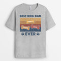 Best Dog Dad Ever With Bones - Personalized Dog T Shirts for People
