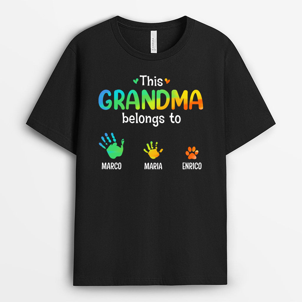 Personalized This Grandma Mommy Belongs To T Shirts