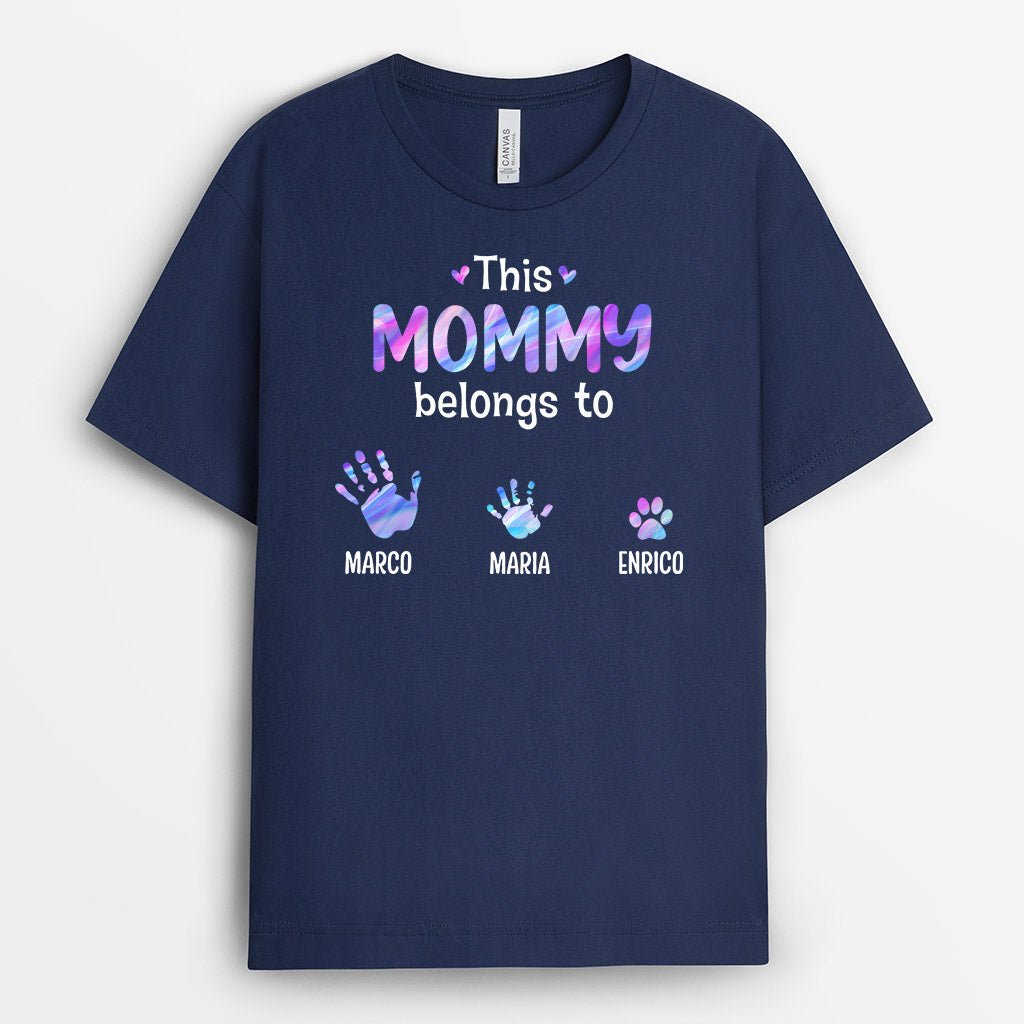 Personalized This Grandma Mommy Belongs To T Shirts