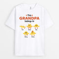 This Grandpa Belongs To His Chicks - Personalized T-Shirt - For Grandpa