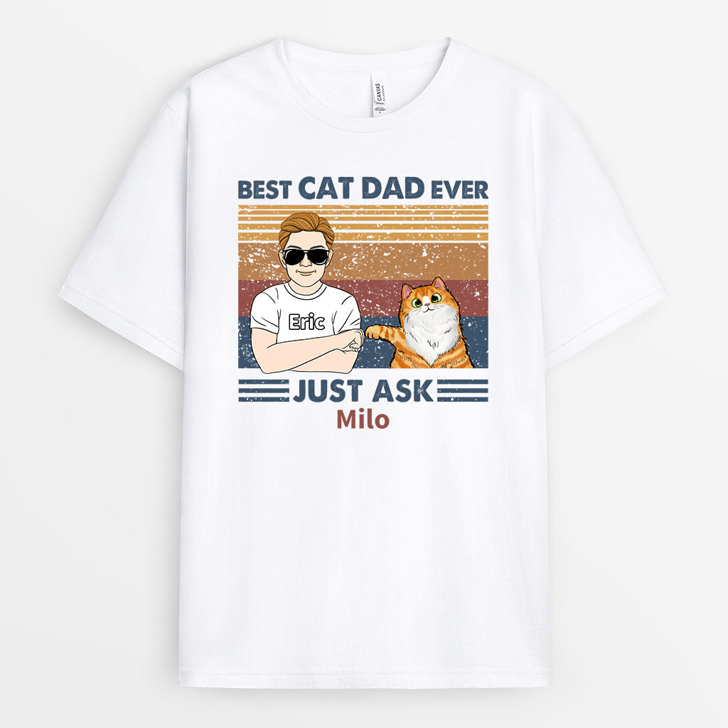 Best Cat Dad Ever T Shirts - Custom Pet Clothing for Humans