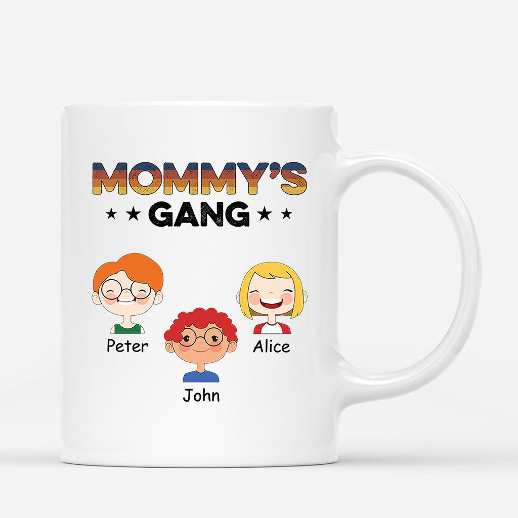 Personalized Grandma Mommys Gang Mugs