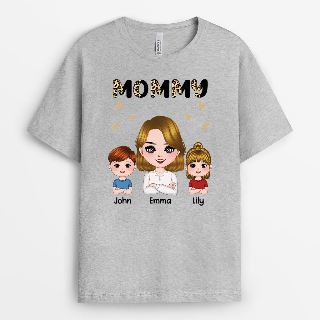 Personalized Grandma Leopard T Shirts