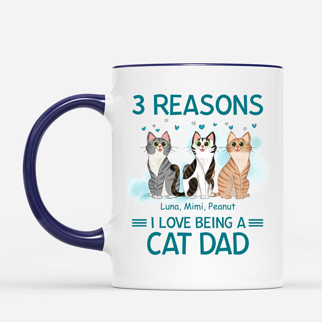 Reason I Love Being A Cat Mom Dad - Custom Cups With Cats