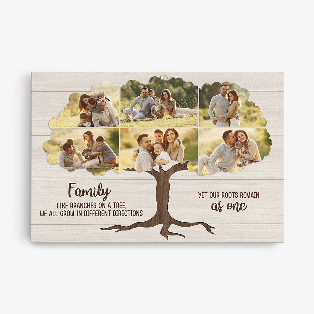 The Family Photo Tree Canvas - Personalization Family Gifts