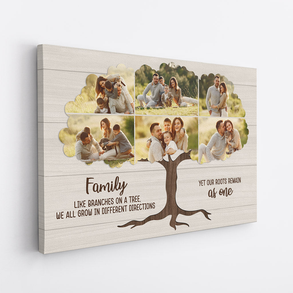 The Family Photo Tree Canvas - Personalization Family Gifts