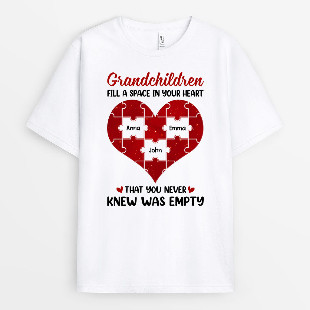 Personalized Fill A Space In Heart T Shirts