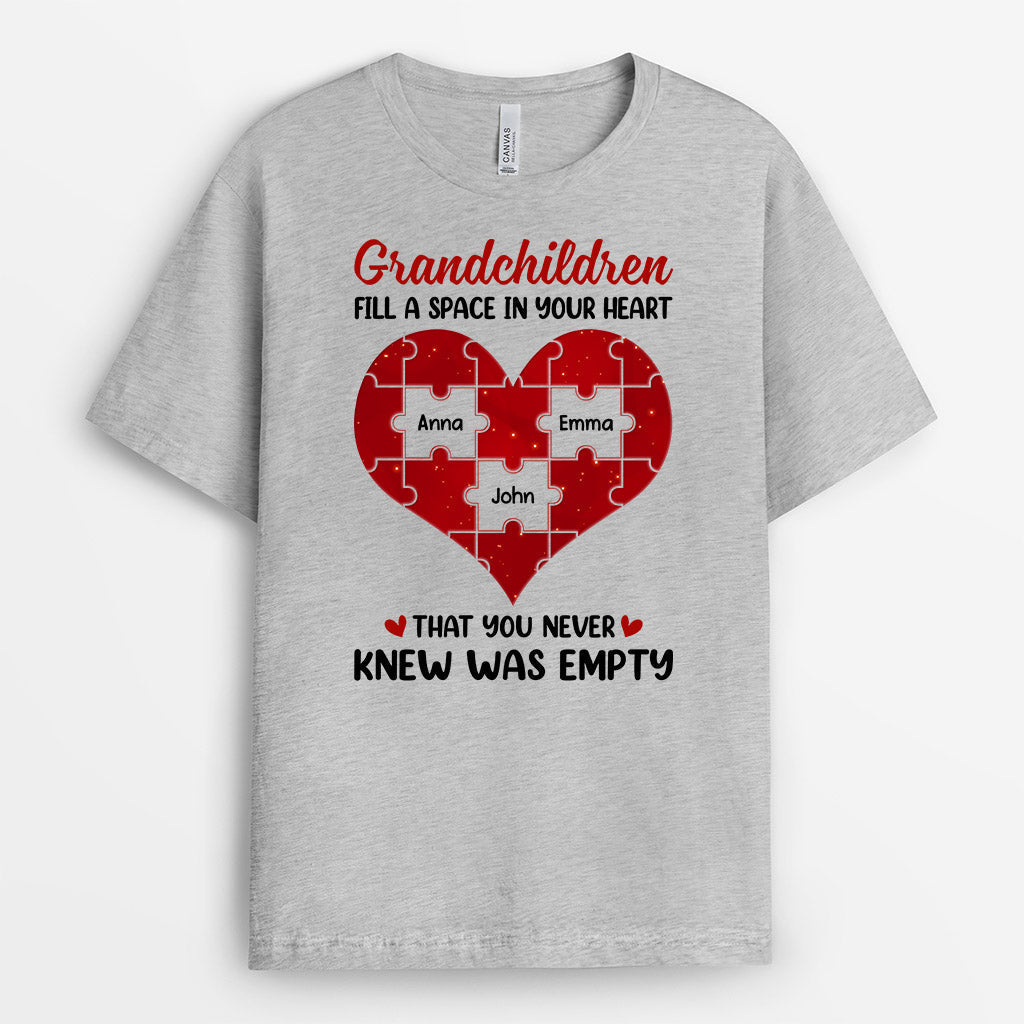 Personalized Fill A Space In Heart T Shirts
