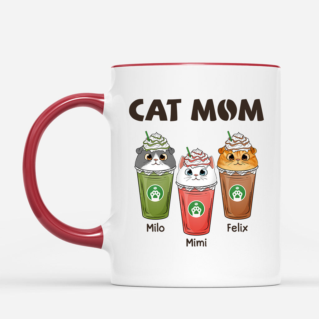 Cat Mom Catpuccino - Personalized Cat Lover Mug