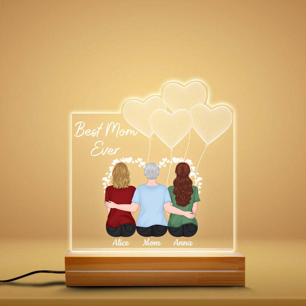 Personalized Best Mom Ever 3D Led Light