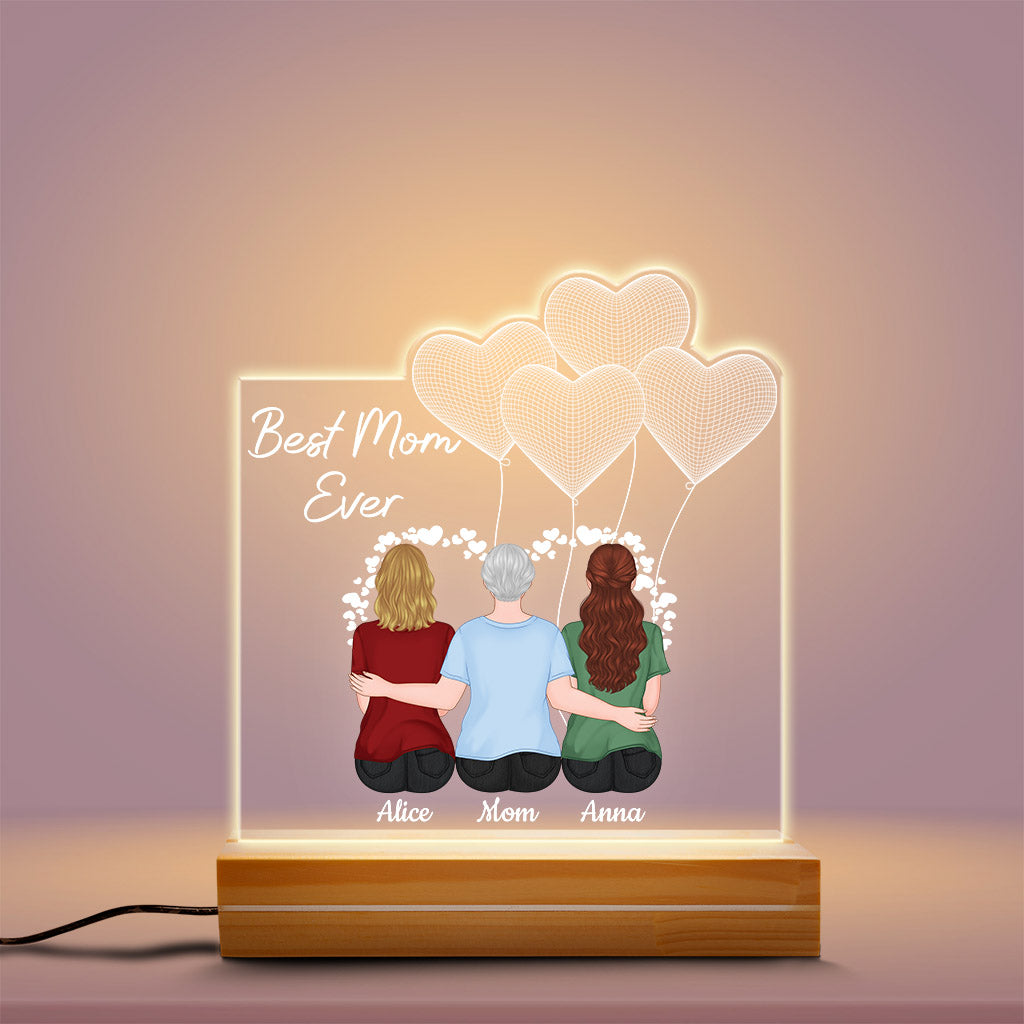 Personalized Best Mom Ever 3D Led Light
