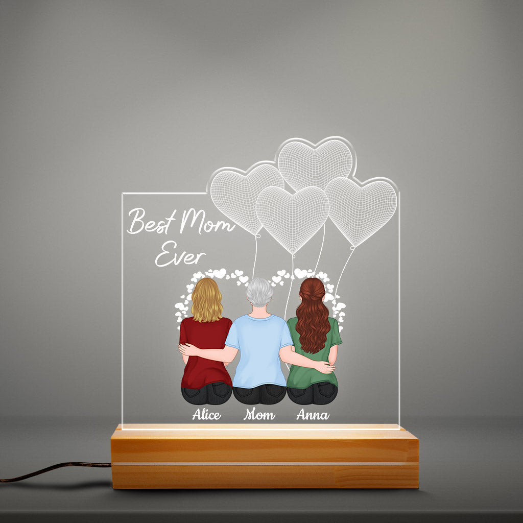 Personalized Best Mom Ever 3D Led Light
