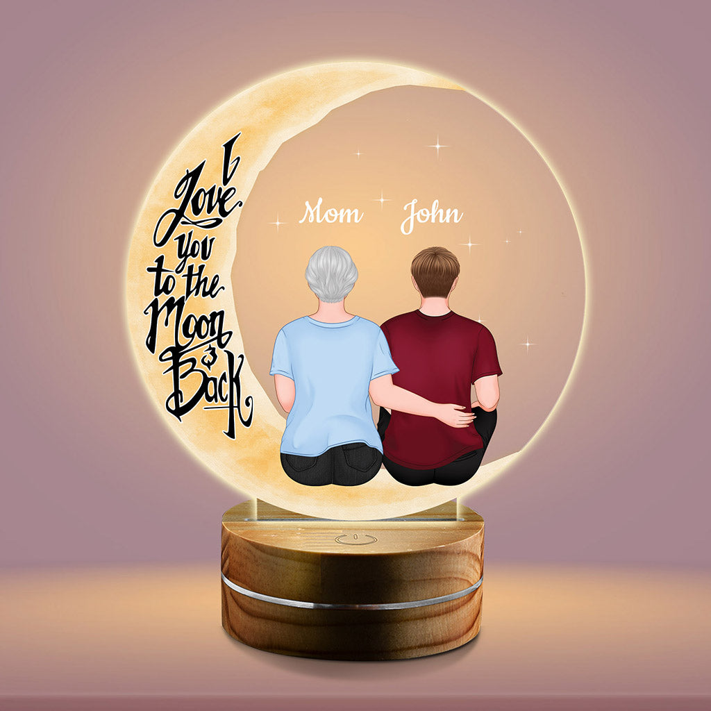 Personalized Love You To The Moon And Back 3d Led Light