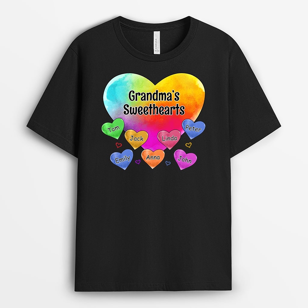 Grandma's Sweetheart - Personalized T-Shirt for Grandma