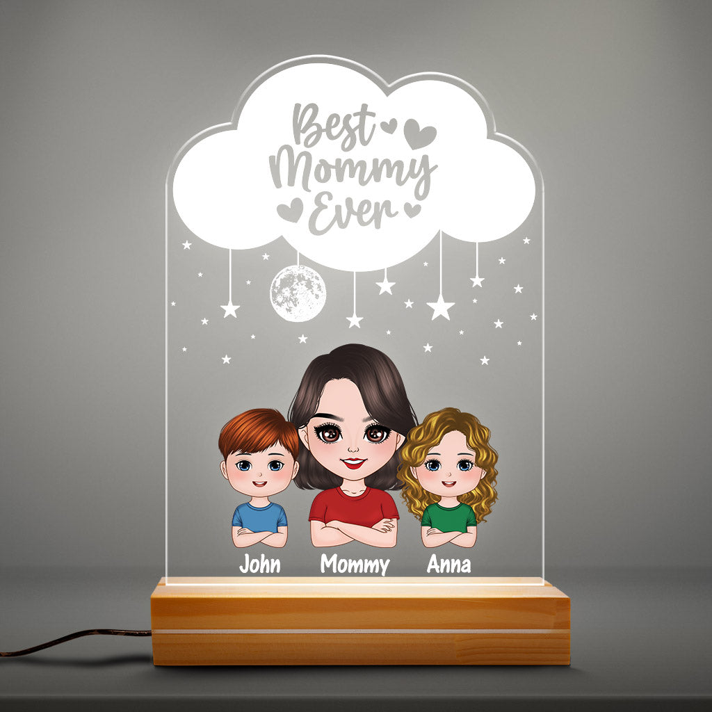 Personalized Best Grandma Mommy Ever 3d Led Light