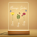 Personalized Grandma Mommys Garden 3d Led Light