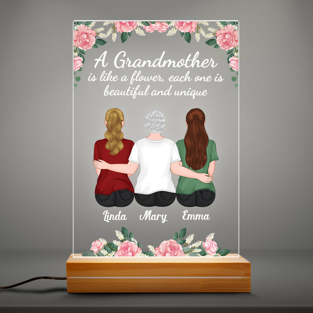 Personalized A Mother Is Like A Flower 3d Led Light