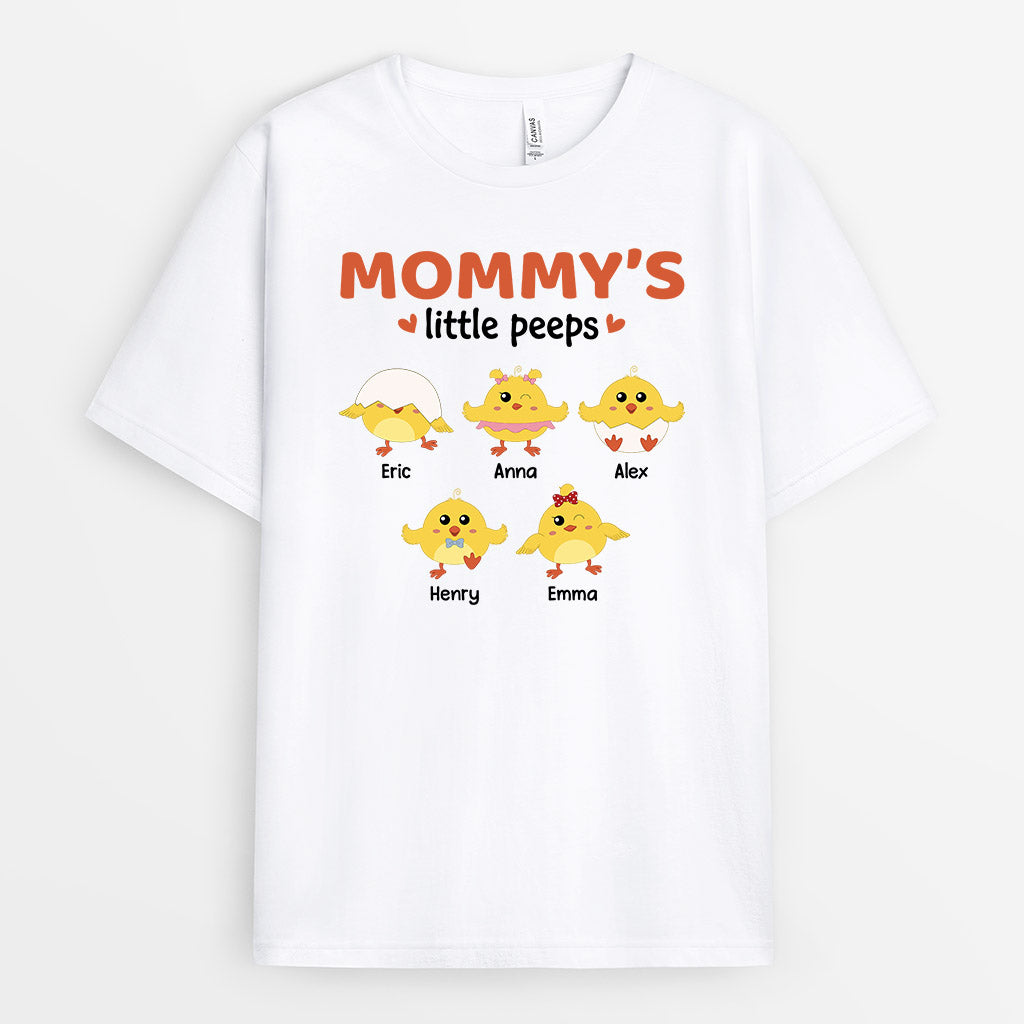 Personalized Grandma Mommys Little Peep T Shirts