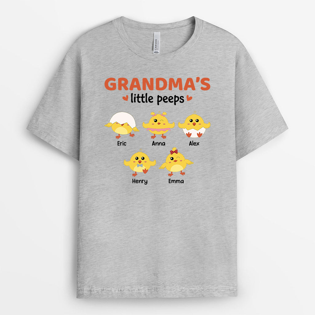 Personalized Grandma Mommys Little Peep T Shirts