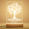 This Grandma/Mommy Belongs To 3D Led Light - Personalised Family Presents
