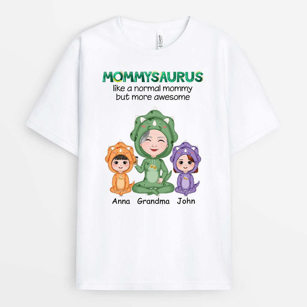 Personalized Grandmasaurus Mommysaurus T Shirts