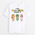 This Grandma Mommy Belongs To - Personalized Grandma T-Shirt - Gift for Grandma