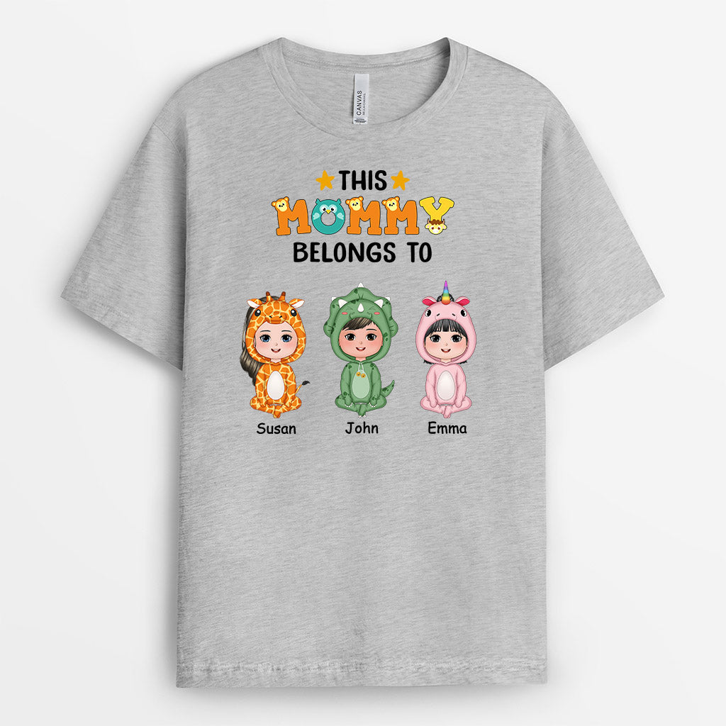 This Grandma Mommy Belongs To - Personalized Grandma T-Shirt - Gift for Grandma