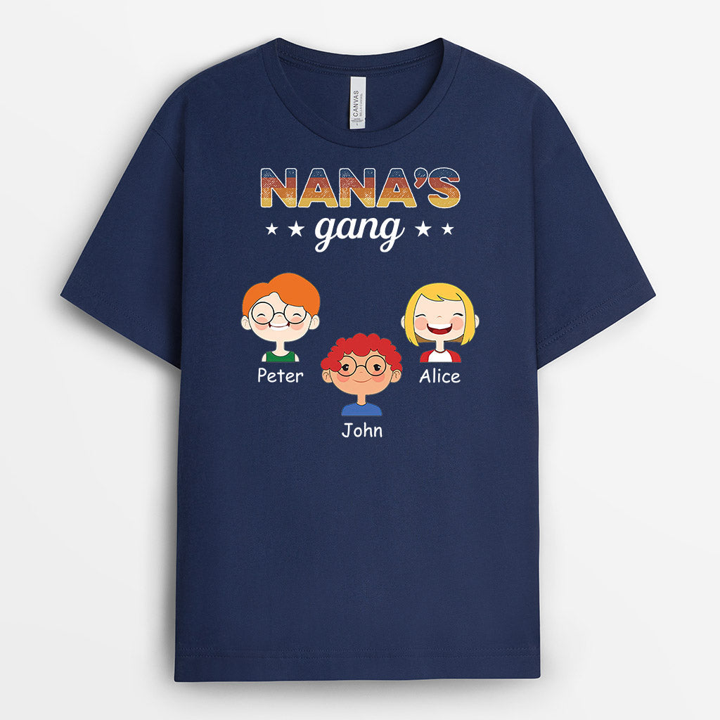 Grandma Mommy's Gang - Personalized Grandma/Mom T-Shirt