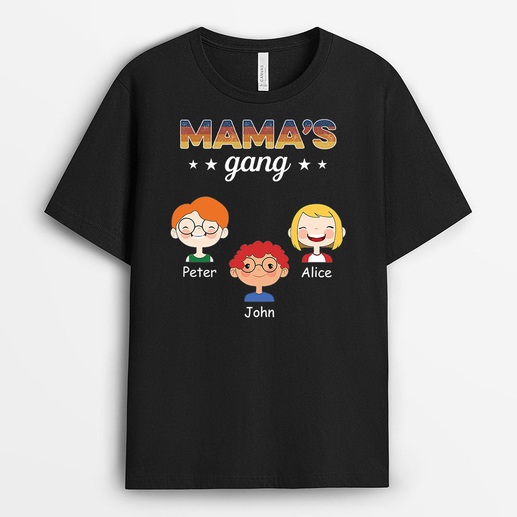 Grandma Mommy's Gang - Personalized Grandma/Mom T-Shirt