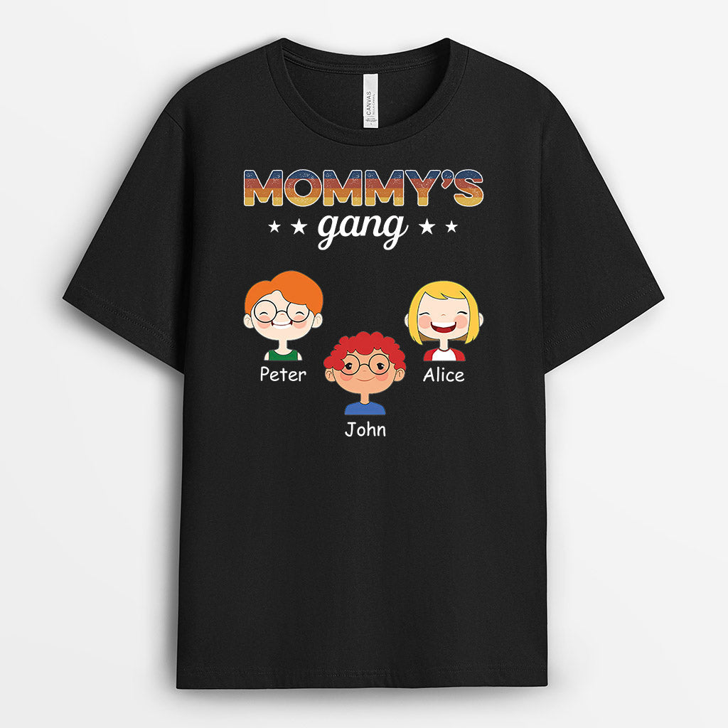 Grandma Mommy's Gang - Personalized Grandma/Mom T-Shirt