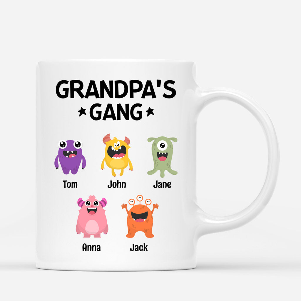 Personalized Grandpa Daddys Gang Mugs