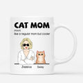 Cat Mom A Regular Mom But Cooler - Personalized Cat Mom Mug