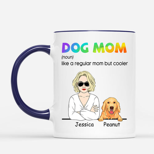 Dog Mom Definition - Personalized Dog Coffee Mugs - Dog Face Mug