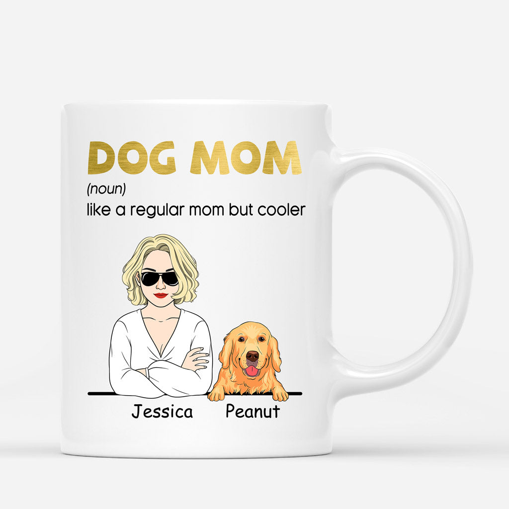 Dog Mom Definition - Personalized Dog Coffee Mugs - Dog Face Mug