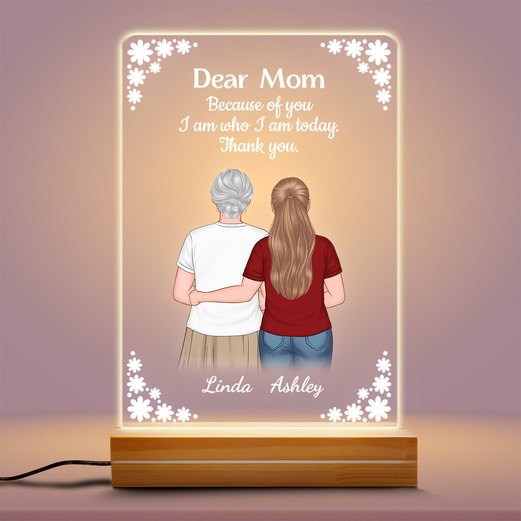 Personalized Because Of You Night Light