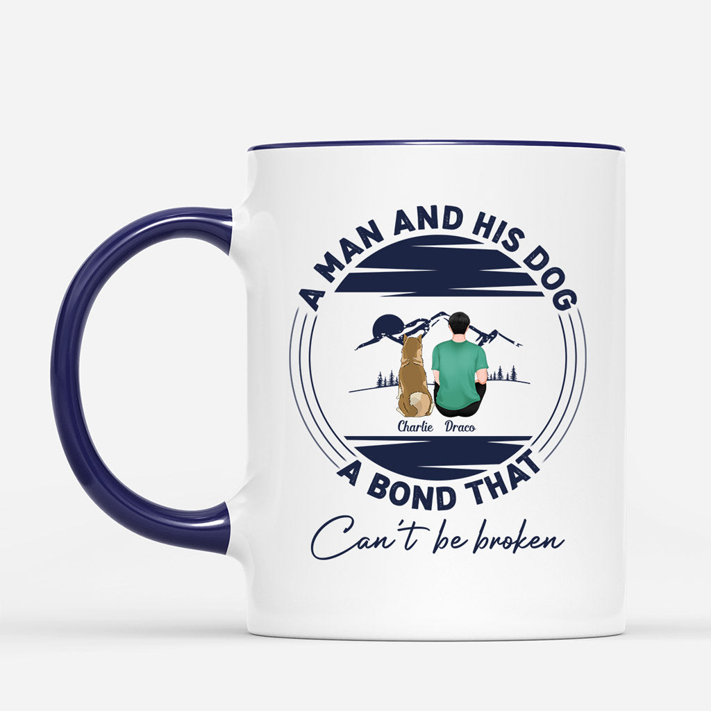 A Unique Bond That Can't Be Broken - Custom Dog Mug for Dog Dad