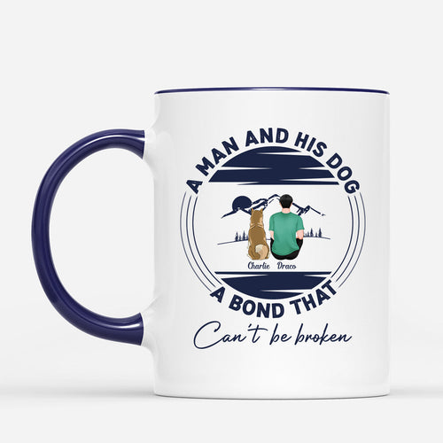 A Unique Bond That Can't Be Broken - Custom Dog Mug for Dog Dad