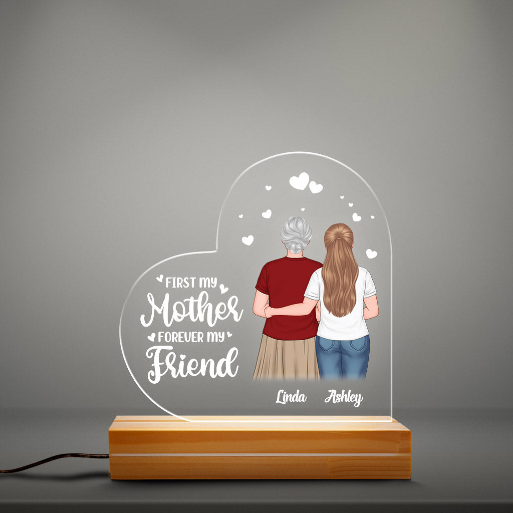 Personalized First My Mother forever My Friend Night Light
