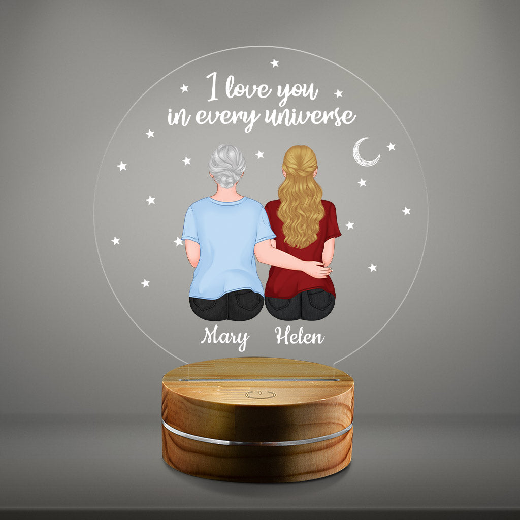Personalized Love You In Every Universe Night Light