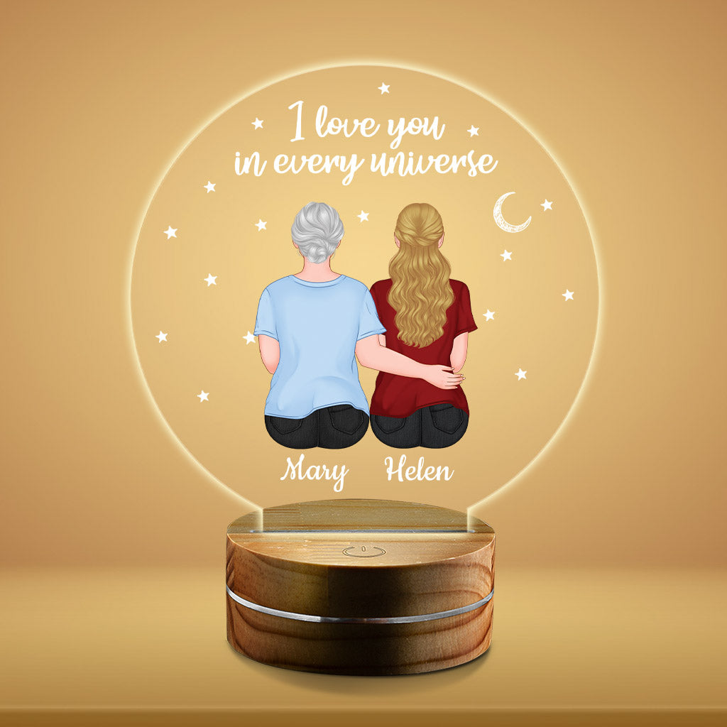 Personalized Love You In Every Universe Night Light