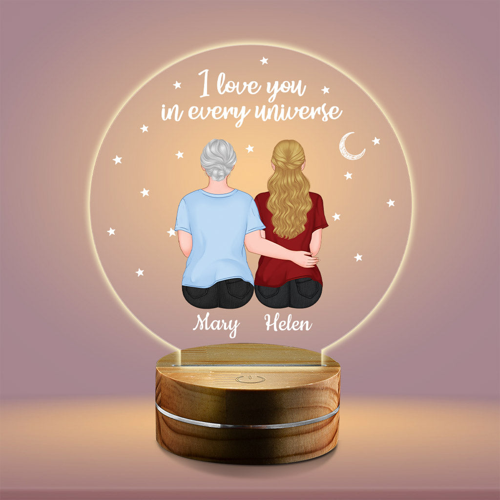 Personalized Love You In Every Universe Night Light