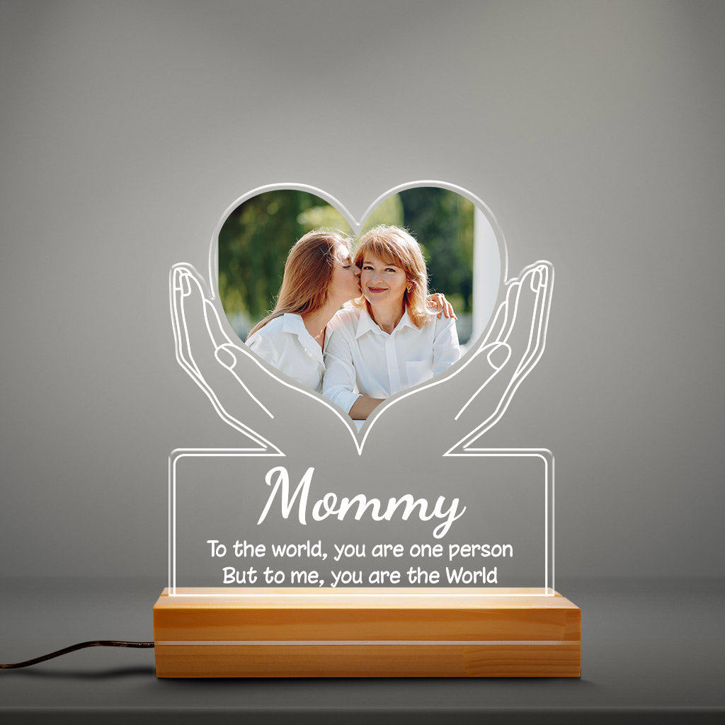 Personalized Grandma Mommy You Are The World Night Light