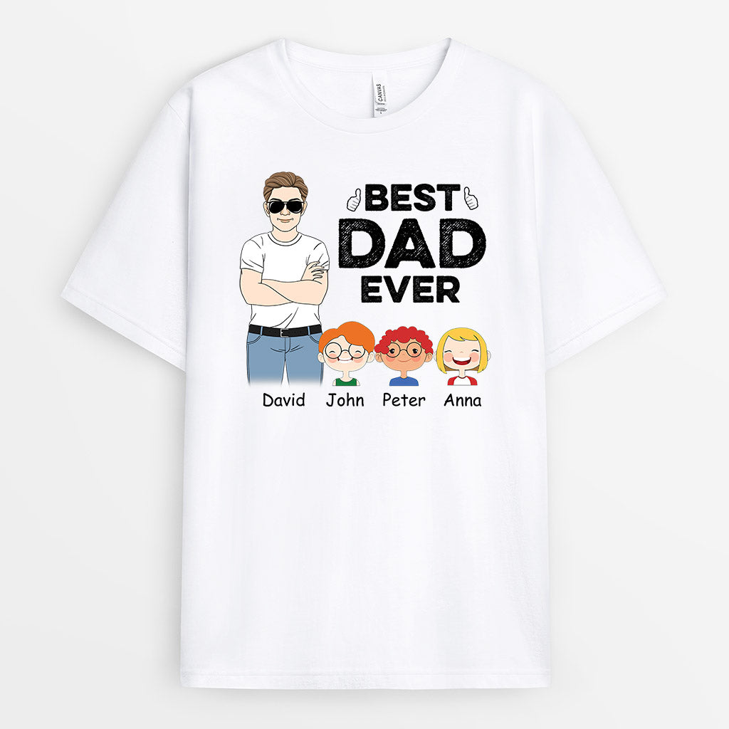 Personalized Best Dad Ever T Shirts