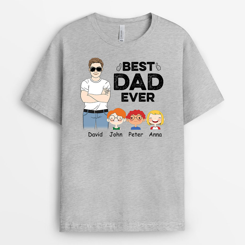 Personalized Best Dad Ever T Shirts