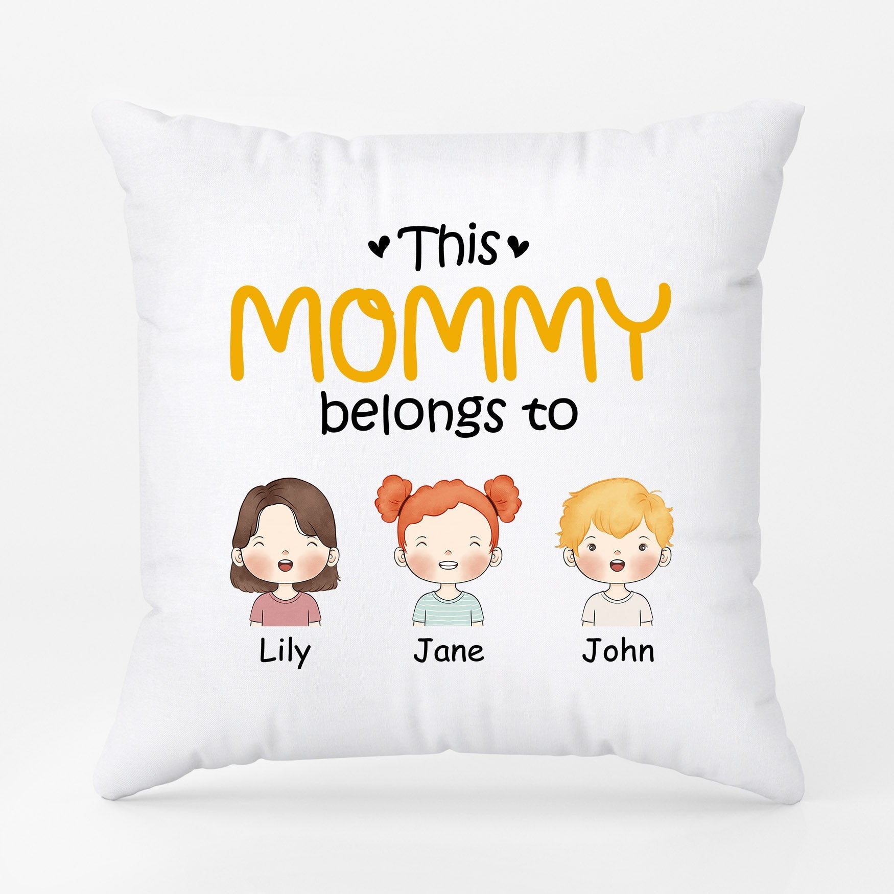 Personalized This Mommy Grandma Belongs To Pillows