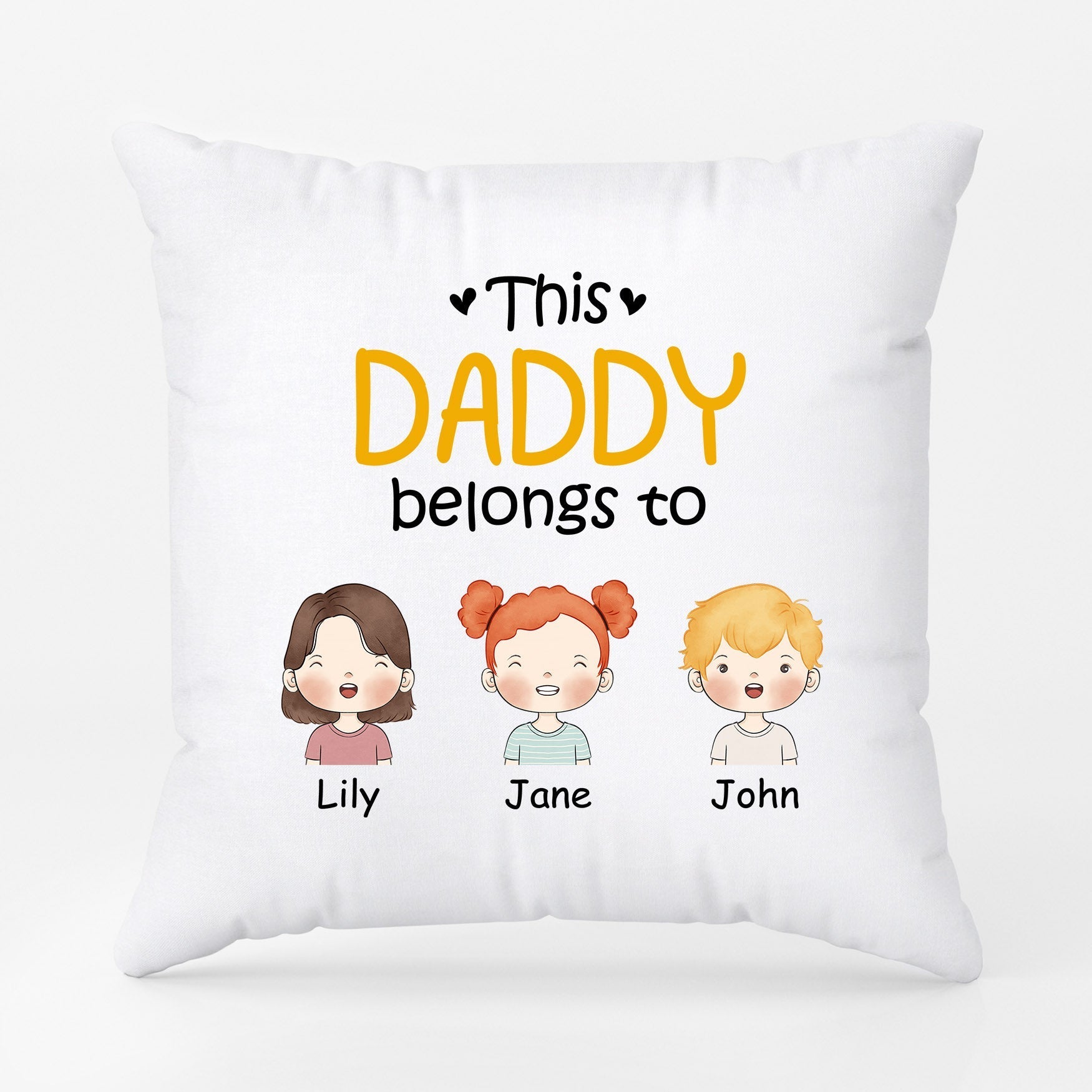 Personalized This Daddy Grandpa Belongs To Pillows